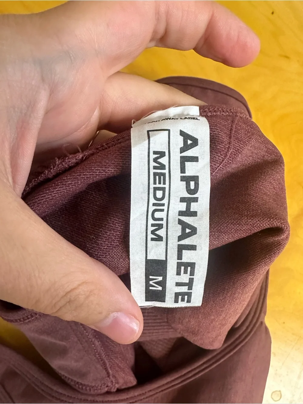 Alphalete Amplify Workout Set Bra Top and Seamless Leggings Dusty Rose Medium